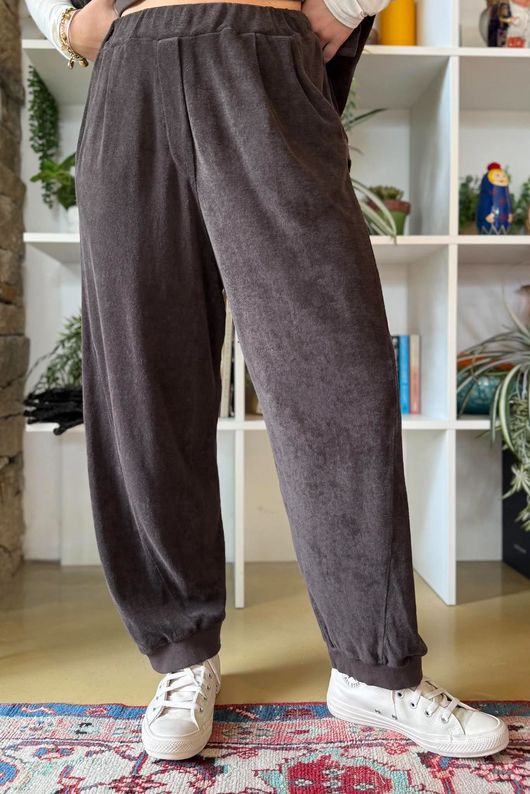 Terry B Relaxed Tapered Jogger Coffee Bean